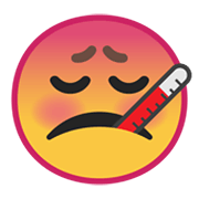 Emoji 🤒 Faccina Con Termometro su Google Android 10.0 March 2020 Feature Drop.