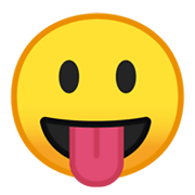 Emoji 😛 Faccina Che Mostra La Lingua su Google Android 10.0 March 2020 Feature Drop.