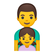👨‍👧 Emoji Família: Homem E Menina na Google Android 10.0 March 2020 Feature Drop.