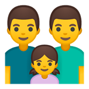 👨‍👨‍👧 Emoji Família: Homem, Homem E Menina na Google Android 10.0 March 2020 Feature Drop.