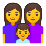 👩‍👩‍👦 Emoji Familie: Frau, Frau und Junge Google Android 10.0 March 2020 Feature Drop.
