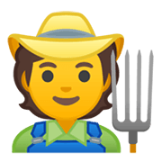 Emoji 🧑‍🌾 Agricoltore su Google Android 10.0 March 2020 Feature Drop.