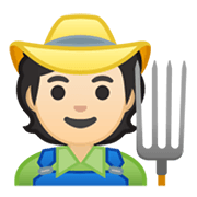 🧑🏻‍🌾 Emoji Agricultor: Pele Clara na Google Android 10.0 March 2020 Feature Drop.