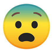 Emoji 😨 Faccina Impaurita su Google Android 10.0 March 2020 Feature Drop.