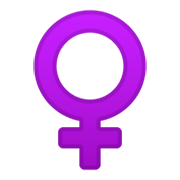 Emoji ♀️ Simbolo Genere Femminile su Google Android 10.0 March 2020 Feature Drop.