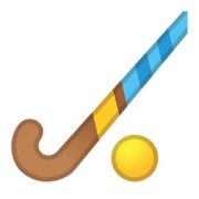 Emoji 🏑 Hockey Su Prato su Google Android 10.0 March 2020 Feature Drop.