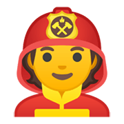 Emoji 🧑‍🚒 Pompiere su Google Android 10.0 March 2020 Feature Drop.