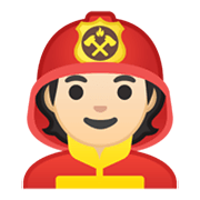 🧑🏻‍🚒 Emoji Bombeiro: Pele Clara na Google Android 10.0 March 2020 Feature Drop.