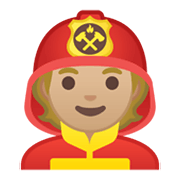 🧑🏼‍🚒 Emoji Bombeiro: Pele Morena Clara na Google Android 10.0 March 2020 Feature Drop.
