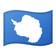 🇦🇶 Emoji Bandera: Antártida en Google Android 10.0 March 2020 Feature Drop.