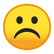☹️ Emoji Cara Con El Ceño Fruncido en Google Android 10.0 March 2020 Feature Drop.