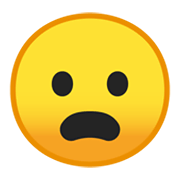 😦 Emoji Cara Con El Ceño Fruncido Y La Boca Abierta en Google Android 10.0 March 2020 Feature Drop.