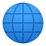 Émoji 🌐 Globe Avec Méridiens sur Google Android 10.0 March 2020 Feature Drop.