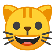😺 Emoji Rosto De Gato Sorrindo na Google Android 10.0 March 2020 Feature Drop.