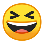 😆 Emoji grinsendes Gesicht mit zusammengekniffenen Augen Google Android 10.0 March 2020 Feature Drop.
