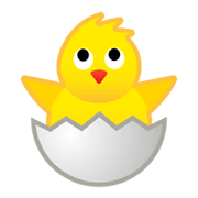 Emoji 🐣 Pulcino Che Nasce su Google Android 10.0 March 2020 Feature Drop.