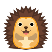 Emoji 🦔 Riccio su Google Android 10.0 March 2020 Feature Drop.