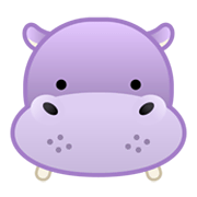 Emoji 🦛 Ippopotamo su Google Android 10.0 March 2020 Feature Drop.