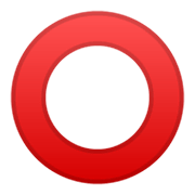 ⭕ Emoji Círculo Rojo Hueco en Google Android 10.0 March 2020 Feature Drop.