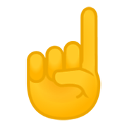 ☝️ Emoji Indicador Apontando Para Cima na Google Android 10.0 March 2020 Feature Drop.