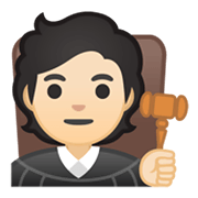 Emoji 🧑🏻‍⚖️ Giudice: Carnagione Chiara su Google Android 10.0 March 2020 Feature Drop.