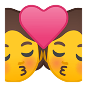 Emoji 💏 Bacio Tra Coppia su Google Android 10.0 March 2020 Feature Drop.
