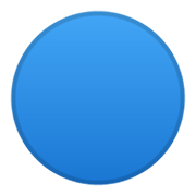 🔵 Emoji Círculo Azul Grande en Google Android 10.0 March 2020 Feature Drop.