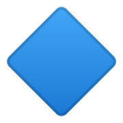 Emoji 🔷 Rombo Blu Grande su Google Android 10.0 March 2020 Feature Drop.