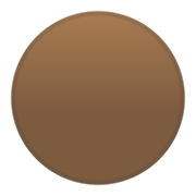 Emoji 🟤 Cerchio Marrone su Google Android 10.0 March 2020 Feature Drop.