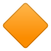 Emoji 🔶 Rombo Arancione Grande su Google Android 10.0 March 2020 Feature Drop.