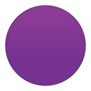 Émoji 🟣 Disque Violet sur Google Android 10.0 March 2020 Feature Drop.