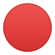 Emoji 🔴 Cerchio Rosso su Google Android 10.0 March 2020 Feature Drop.