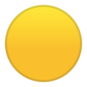 Emoji 🟡 Cerchio Giallo su Google Android 10.0 March 2020 Feature Drop.