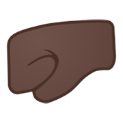 🤛🏿 Emoji Punho Esquerdo: Pele Escura na Google Android 10.0 March 2020 Feature Drop.