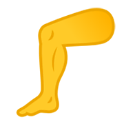 Émoji 🦵 Jambe sur Google Android 10.0 March 2020 Feature Drop.