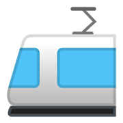 Emoji 🚈 Metrotranvia su Google Android 10.0 March 2020 Feature Drop.