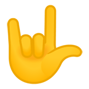 Emoji 🤟 Gesto Ti Amo su Google Android 10.0 March 2020 Feature Drop.