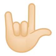 Emoji 🤟🏻 Gesto Ti Amo: Carnagione Chiara su Google Android 10.0 March 2020 Feature Drop.