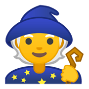 Emoji 🧙 Mago su Google Android 10.0 March 2020 Feature Drop.