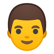 Emoji 👨 Uomo su Google Android 10.0 March 2020 Feature Drop.