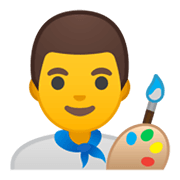 👨‍🎨 Emoji Artista Hombre en Google Android 10.0 March 2020 Feature Drop.