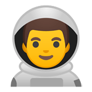 👨‍🚀 Emoji Astronauta Hombre en Google Android 10.0 March 2020 Feature Drop.