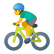 🚴‍♂️ Emoji Hombre En Bicicleta en Google Android 10.0 March 2020 Feature Drop.