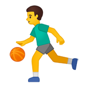 ⛹️‍♂️ Emoji Hombre Botando Un Balón en Google Android 10.0 March 2020 Feature Drop.