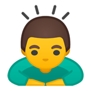 Émoji 🙇‍♂️ Homme Qui S’incline sur Google Android 10.0 March 2020 Feature Drop.