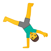 🤸‍♂️ Emoji Hombre Haciendo Una Voltereta Lateral en Google Android 10.0 March 2020 Feature Drop.