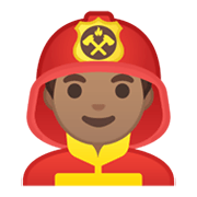 👨🏽‍🚒 Emoji Bombero: Tono De Piel Medio en Google Android 10.0 March 2020 Feature Drop.