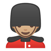 Emoji 💂🏼‍♂️ Guardia Uomo: Carnagione Abbastanza Chiara su Google Android 10.0 March 2020 Feature Drop.