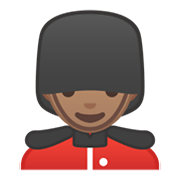 💂🏽‍♂️ Emoji Guardia Hombre: Tono De Piel Medio en Google Android 10.0 March 2020 Feature Drop.