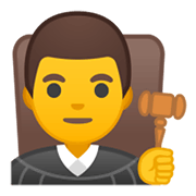 Émoji 👨‍⚖️ Juge Homme sur Google Android 10.0 March 2020 Feature Drop.
